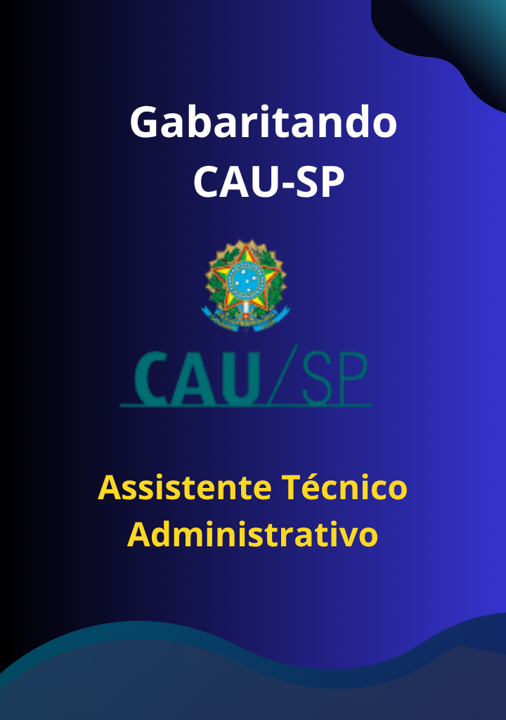 Capa do curso Gabaritando CAU-SP – Assistente Técnico Administrativo