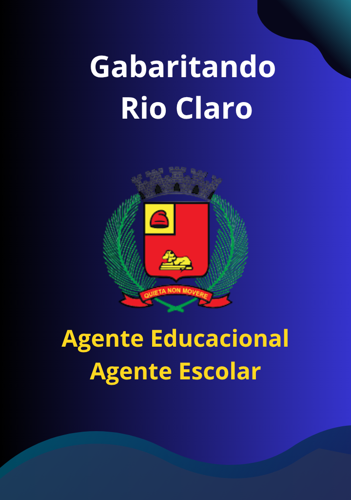 Capa do curso Gabaritando Rio Claro – Agente Educacional – Agente Escolar