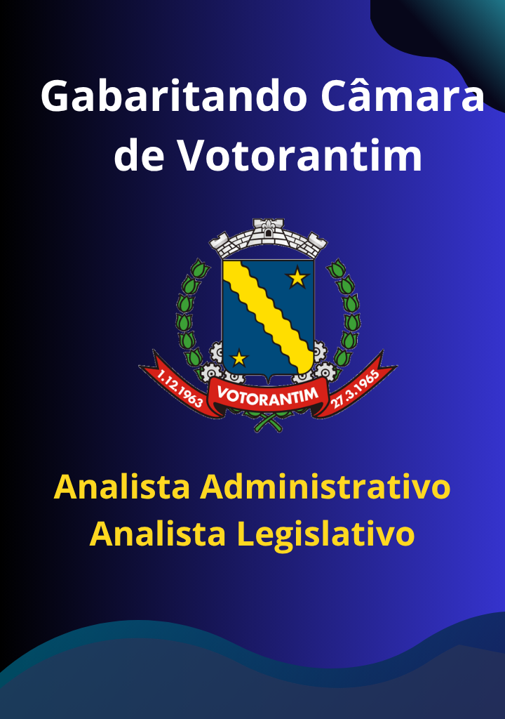 Capa do curso Gabaritando Câmara de Votorantim – Analista Administrativo e Analista Legislativo